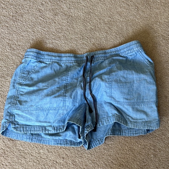 Light Blue Elastic Waist Pants - Picture 1 of 2
